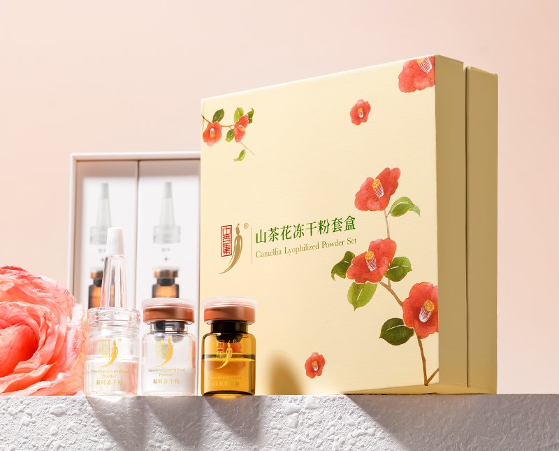山茶花冻干粉套盒